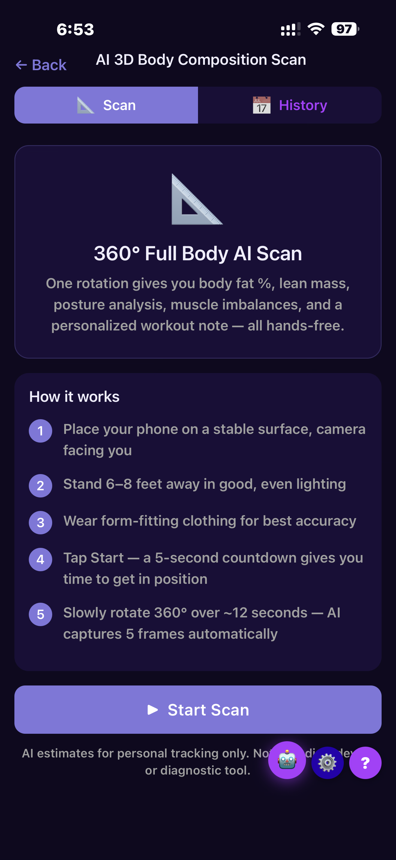AI 3D Body Scan