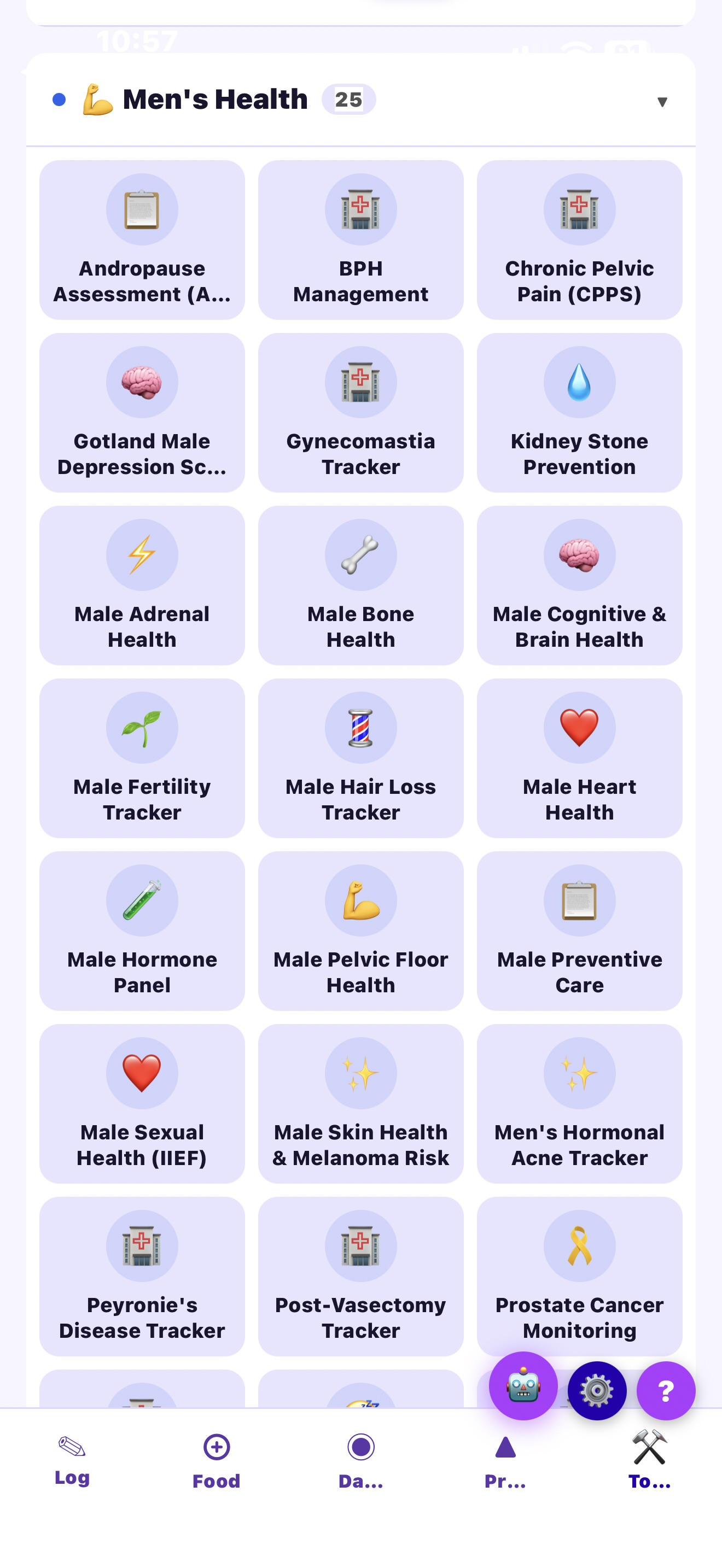 Men's Health Tools