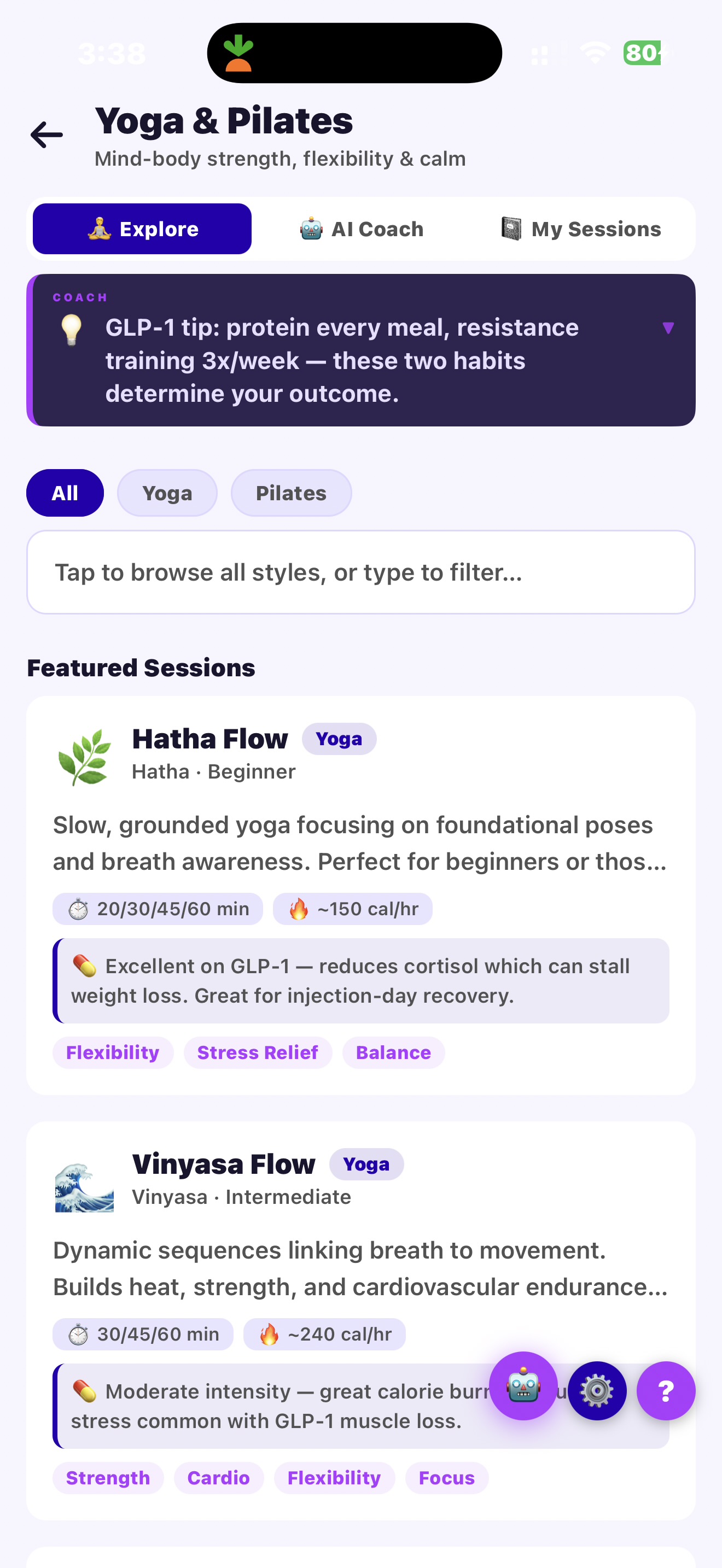 Yoga & Pilates